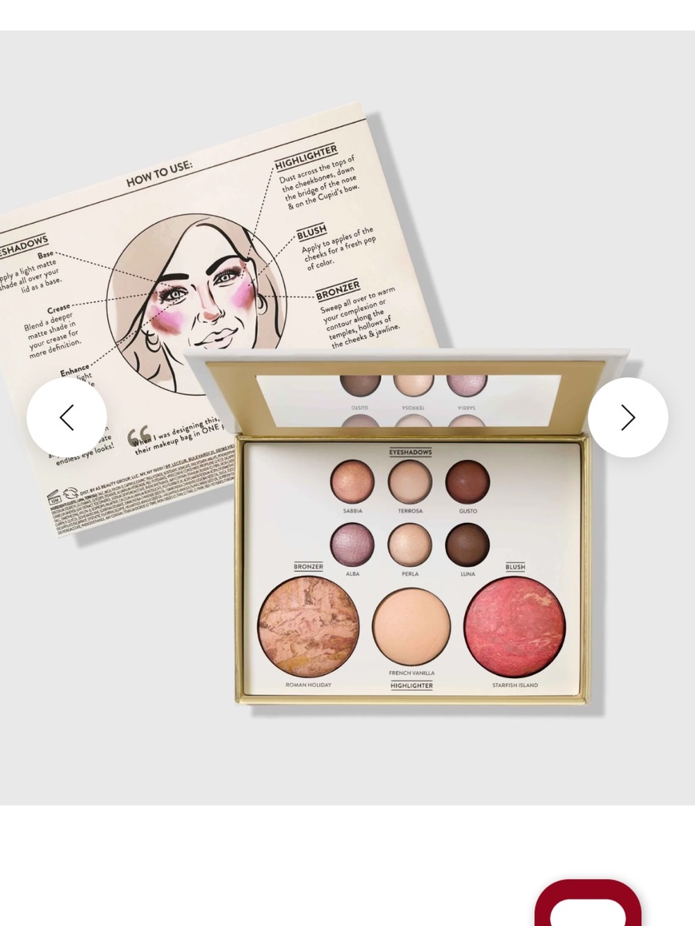 Laura Geller Palette in Rose, Peach & Gold Tones - Picture 3 of 7
